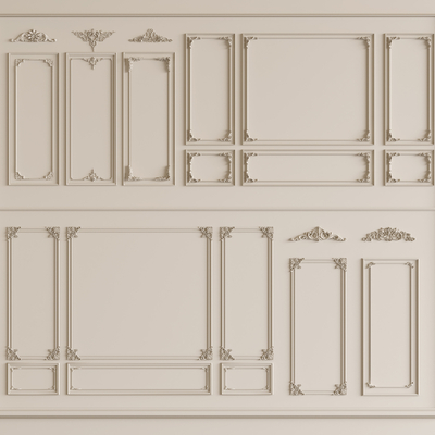 French clapboard skirting line waist line