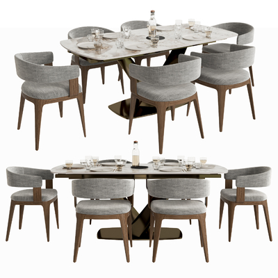 Minotti Dining Table and Chair