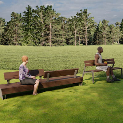 Modern Public Seat Landscape Seat Outdoor Chair