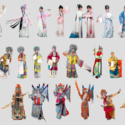 2D Chinese Opera Characters Peking Opera Opera Yue Opera Drama Performance