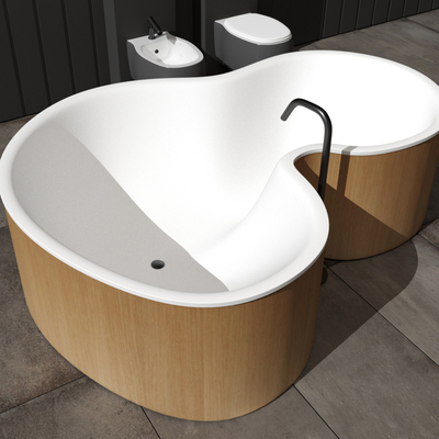 profiled bathtub tub