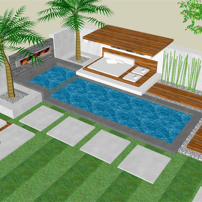 Modern Villa Patio Pool