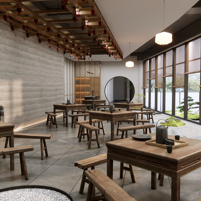 New Chinese Teahouse Tea Room