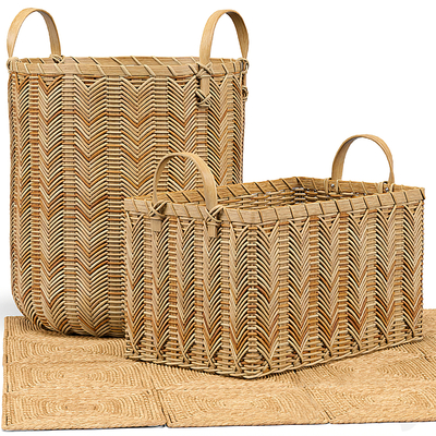 Rattan Storage Basket Bamboo Basket