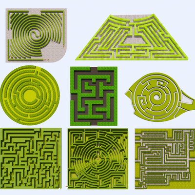 Modern Plant Maze Landscape Horticultural Hedge Maze