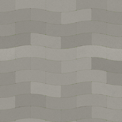 gray floor tile paving stone head tile wave tile