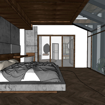 Modern Homestay Room