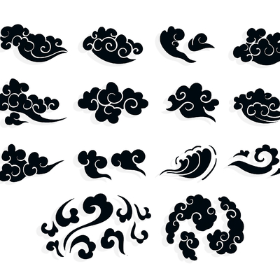 Neo-Chinese Style Xiangyun Wall Decoration Moire