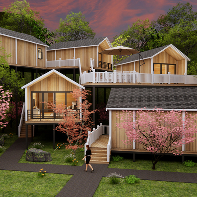 Modern Wooden House Homestay