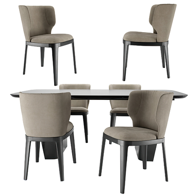 Minotti Dining Table and Chair