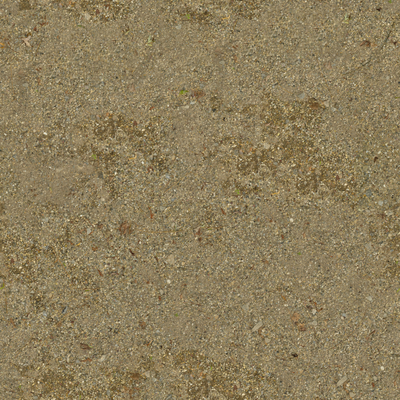 Brown gravel sand ground