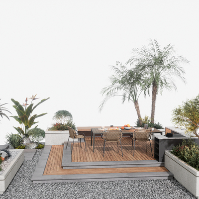 Modern courtyard outdoor sofa