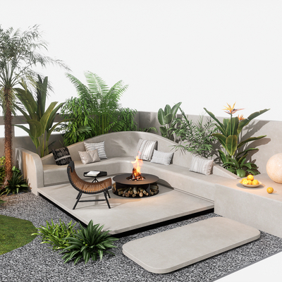 Modern courtyard outdoor sofa