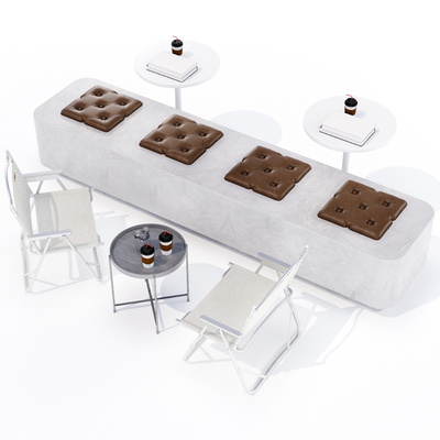 Modern Casual Dining Table and Chair