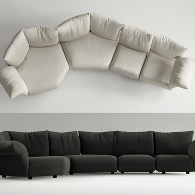 Modern Multiplayer Sofa Shaped Sofa