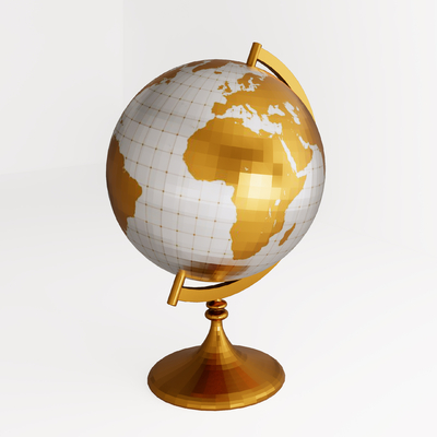 Modern Globe Ornaments