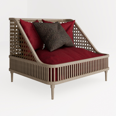 Nordic Rattan Casual Sofa