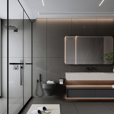 Advanced gray toilet bathroom washroom