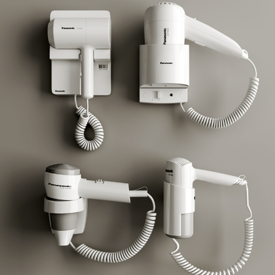 Wall-mounted hair dryer