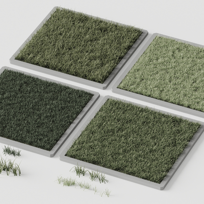 Modern Lawn Grass Block