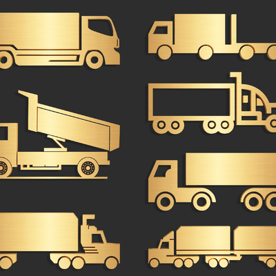 Truck Icon Logo Silhouette