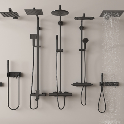 Top shower towel rack