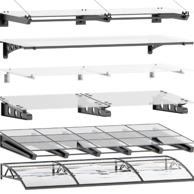 Modern glass canopy