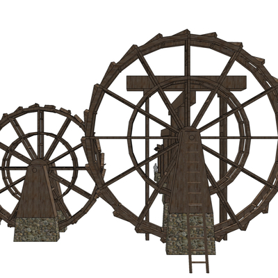 two-wheel waterwheel