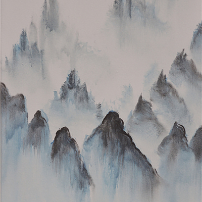 New Chinese Zen Painting Mountains and Rivers Decorative Painting Ink Painting