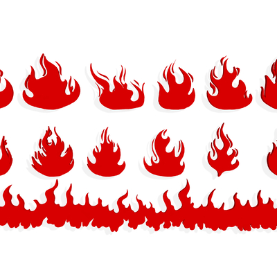 Fire pattern flame icon