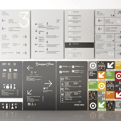 Signage, Signage, Guide Plate