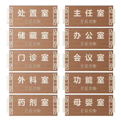 New Chinese Pharmacy Signs Classification Signs Guide Signs