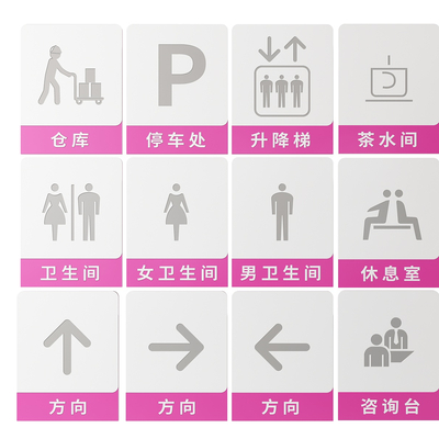 Public signs, signboards, public area signs