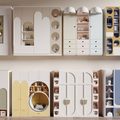 Modern Children's Wardrobe Bookcase