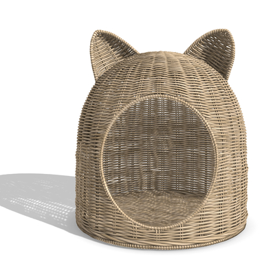 Modern Rattan Cat House Pet Nest