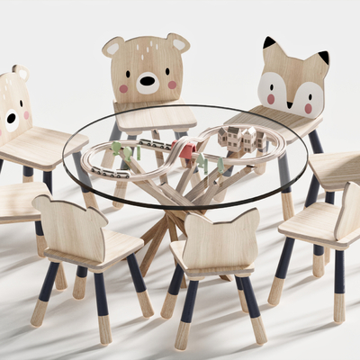 Modern Children's Animal Tables and Chairs