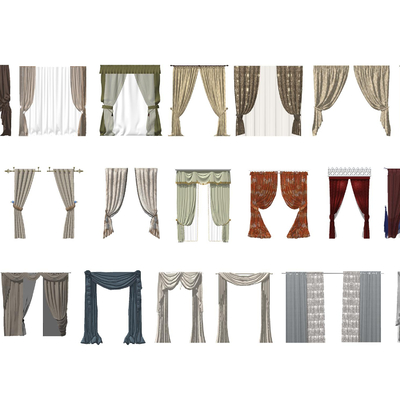 European-style curtain gauze curtain