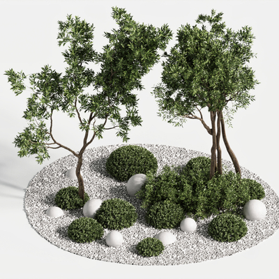 Modern landscape tree tree altar green Plants