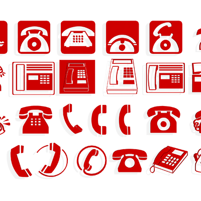 Phone Icon Logo Wall Decorations