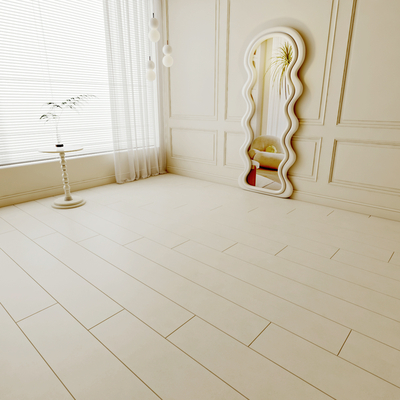 Cream Style wood floor Solid color wood floor