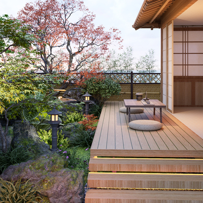 Japanese Zen Courtyard