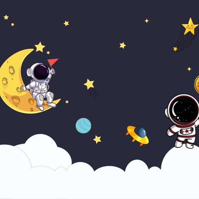 Children's Cartoon Wallpaper Space Star Wallpaper Universe Background