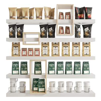 Modern Food Coffee Supplies Bagged Coffee Bean Cargo