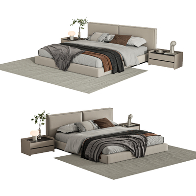 Minotti double bed