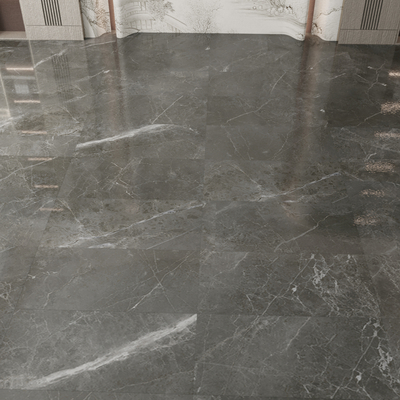 Marble floor tile