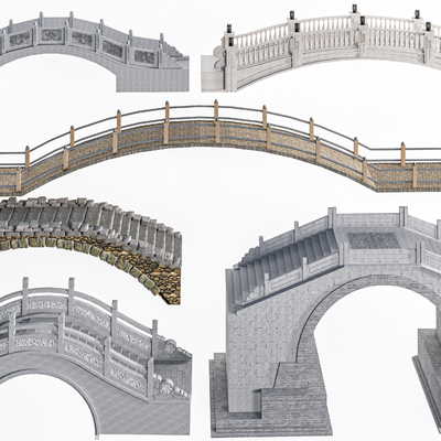 Chinese Style Stone Bridge Stone Arch Bridge Landscape Bridge Small Bridge