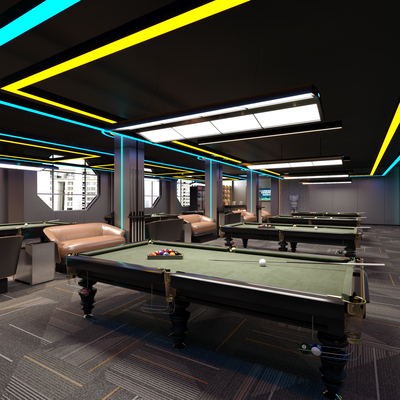 Modern Billiard Room