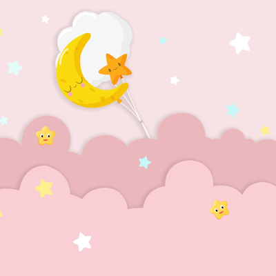 Children's wallpaper cartoon wallpaper star moon background