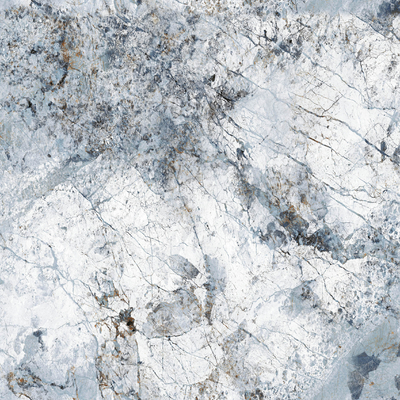 Blue White Marble Rock Slab