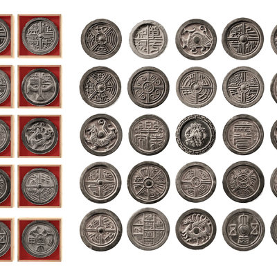 Chinese-style ancient coins copper embossed commemorative coins